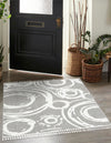 Sahara Chic Collection Area Rug -  Nubia Square Gray  lifestyle 52