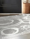 Sahara Chic Collection Area Rug -  Nubia Square Gray  lifestyle 63