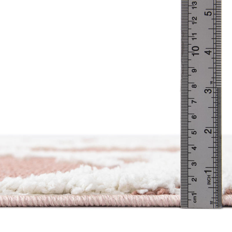 Sahara Chic Collection Area Rug -  Nubia Rectangle Pink  lifestyle 8