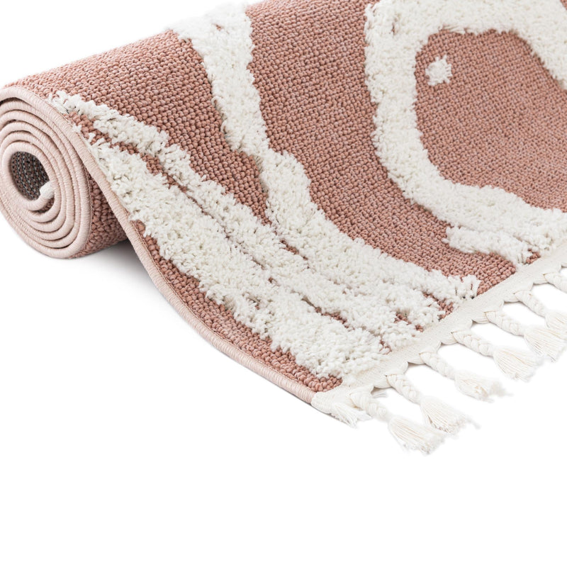 Sahara Chic Collection Area Rug -  Nubia Rectangle Pink  lifestyle 22
