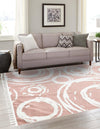 Sahara Chic Collection Area Rug -  Nubia Square Pink  lifestyle 54