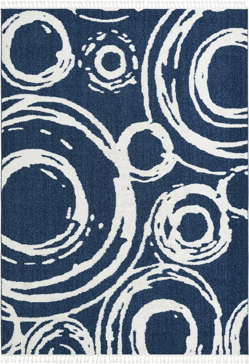Sahara Chic Collection Area Rug -  Nubia Rectangle Blue  lifestyle 4