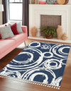 Sahara Chic Collection Area Rug -  Nubia Rectangle Blue  lifestyle 7