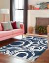 Sahara Chic Collection Area Rug -  Nubia Rectangle Blue  lifestyle 11