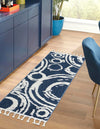 Sahara Chic Collection Area Rug -  Nubia Runner Blue  lifestyle 55