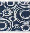 Sahara Chic Collection Area Rug -  Nubia Square Blue  lifestyle 35
