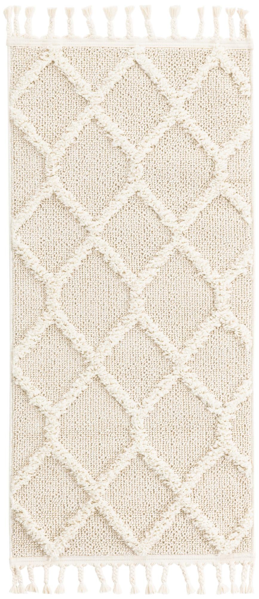 Sahara Chic Collection Area Rug -  Tuareg Runner Ivory  lifestyle 48