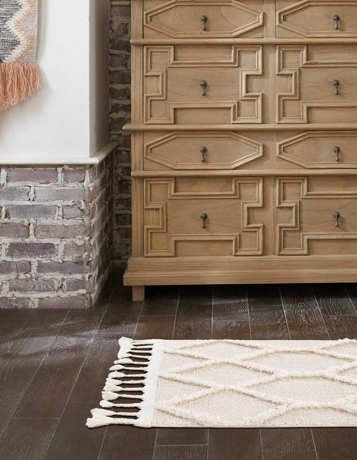 Sahara Chic Collection Area Rug -  Tuareg Runner Ivory  lifestyle 84