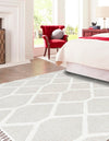 Sahara Chic Collection Area Rug -  Tuareg Square Ivory  lifestyle 71