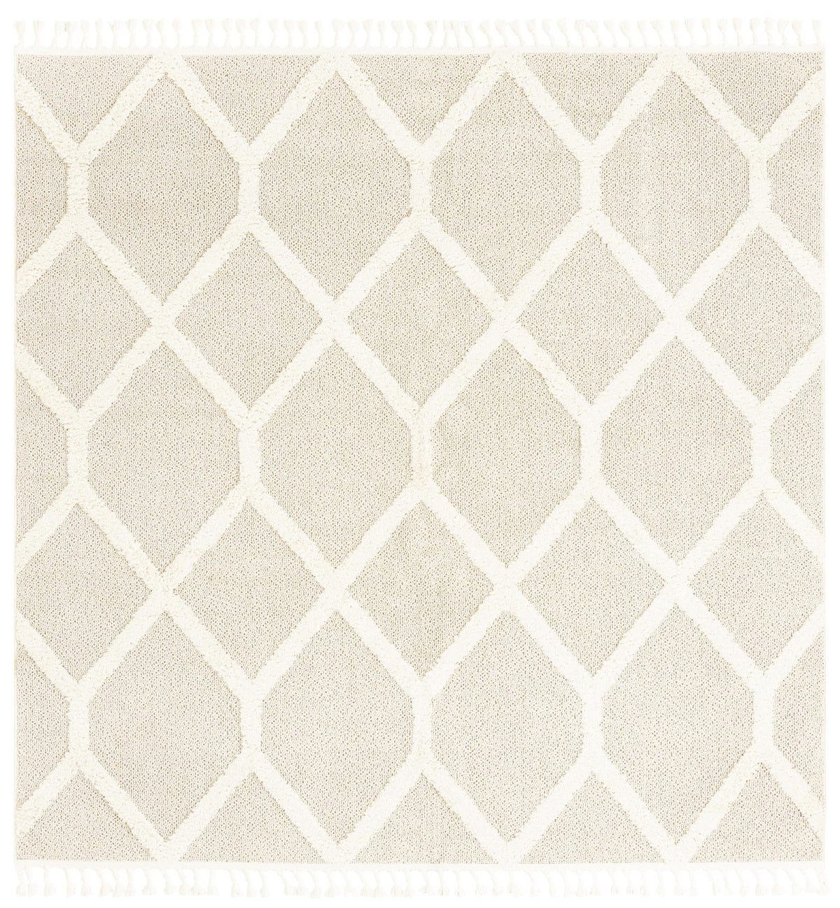 Sahara Chic Collection Area Rug -  Tuareg Square Ivory  lifestyle 58