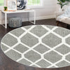 Sahara Chic Collection Area Rug -  Tuareg Round Gray  lifestyle 114
