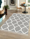 Sahara Chic Collection Area Rug -  Tuareg Rectangle Gray  lifestyle 5