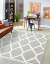 Sahara Chic Collection Area Rug -  Tuareg Square Gray  lifestyle 63