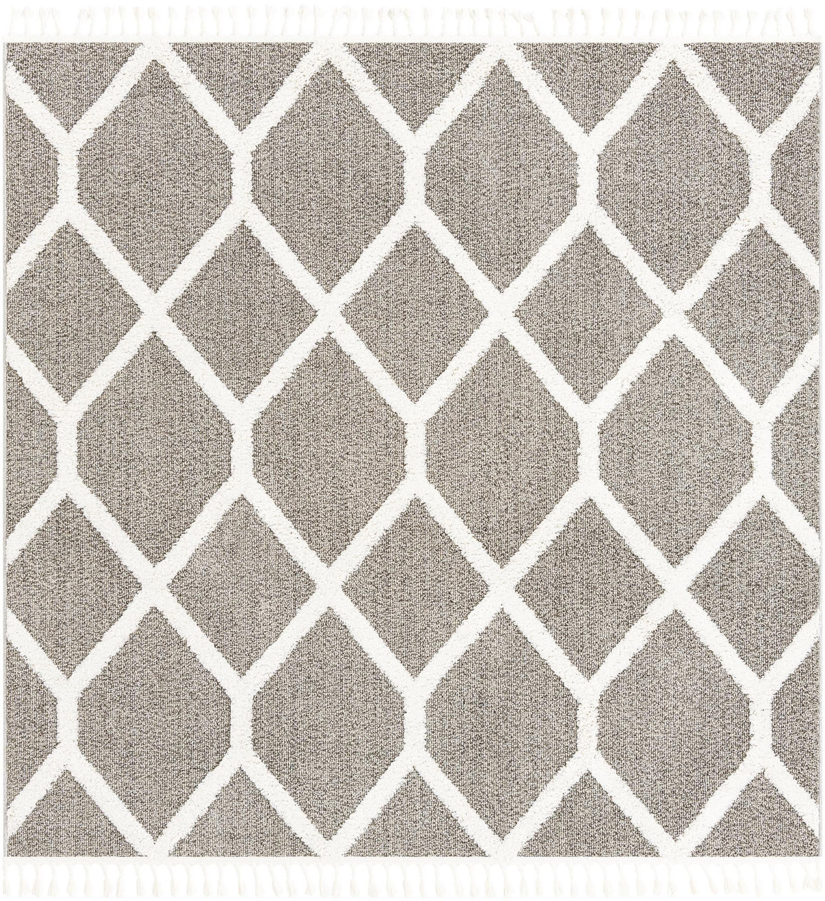 Sahara Chic Collection Area Rug -  Tuareg Square Gray  lifestyle 105