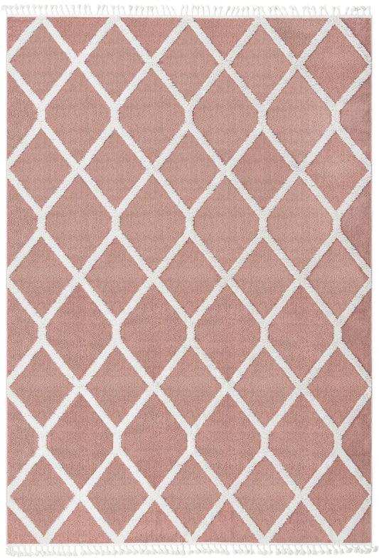 Sahara Chic Collection Area Rug -  Tuareg Rectangle Pink Main