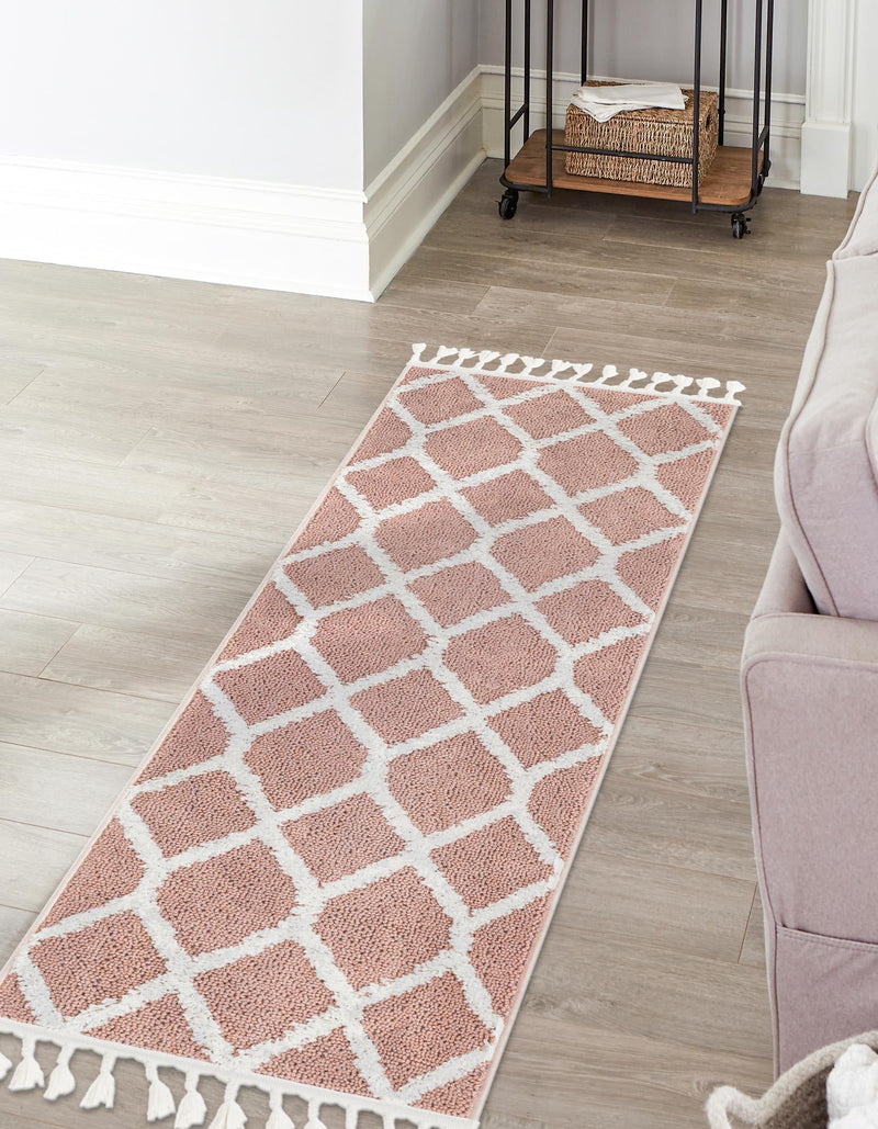 Sahara Chic Collection Area Rug -  Tuareg Runner Pink  lifestyle 51