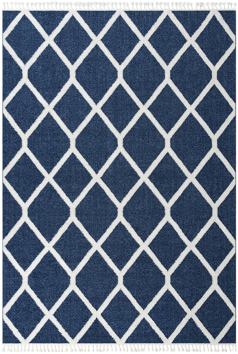 Sahara Chic Collection Area Rug -  Tuareg Rectangle Blue  lifestyle 5