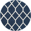 Sahara Chic Collection Area Rug -  Tuareg Round Blue  lifestyle 49