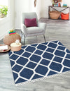 Sahara Chic Collection Area Rug -  Tuareg Square Blue  lifestyle 54