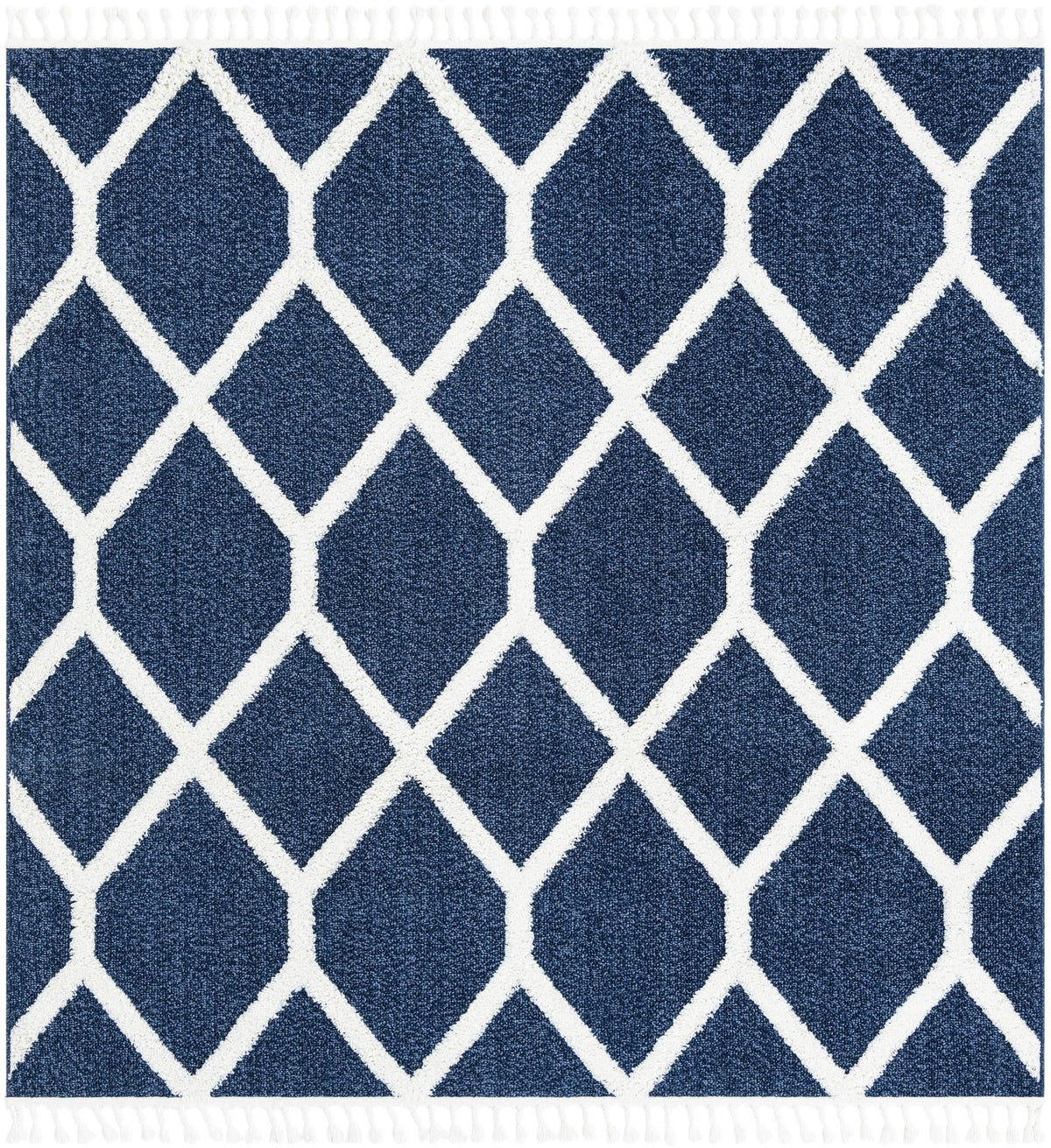 Sahara Chic Collection Area Rug -  Tuareg Square Blue  lifestyle 50
