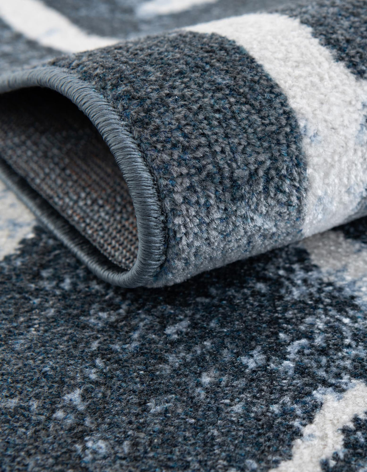 Aegean Elegance Washables Collection Area Rug - Santorini Rectangle Navy Blue  lifestyle 9