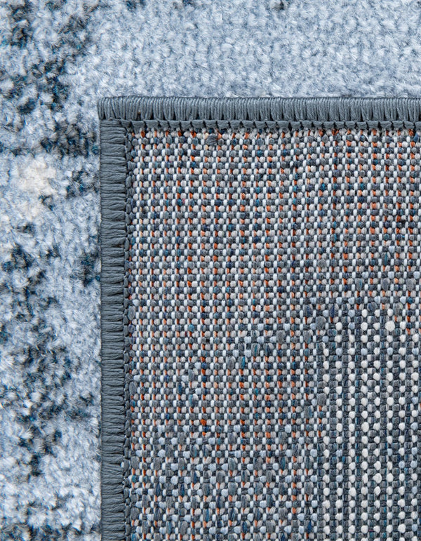 Aegean Elegance Washables Collection Area Rug - Santorini Rectangle Navy Blue  lifestyle 15