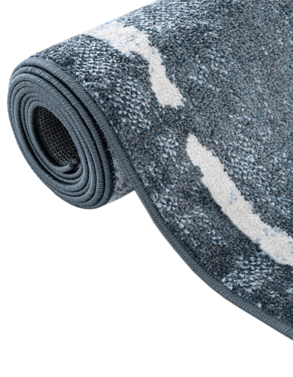 Aegean Elegance Washables Collection Area Rug - Santorini Rectangle Navy Blue  lifestyle 21