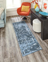 Aegean Elegance Washables Collection Area Rug - Santorini Runner Navy Blue  lifestyle 37