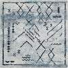 Aegean Elegance Washables Collection Area Rug - Santorini Square Ivory Gray  lifestyle 34