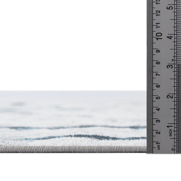 Aegean Elegance Washables Collection Area Rug - Santorini Rectangle Ivory Gray  lifestyle 8