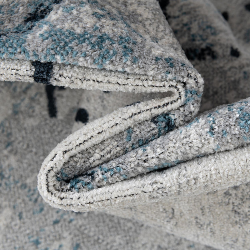 Aegean Elegance Washables Collection Area Rug - Santorini Rectangle Ivory Gray  lifestyle 14
