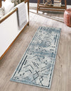 Aegean Elegance Washables Collection Area Rug - Santorini Runner Ivory Gray  lifestyle 38