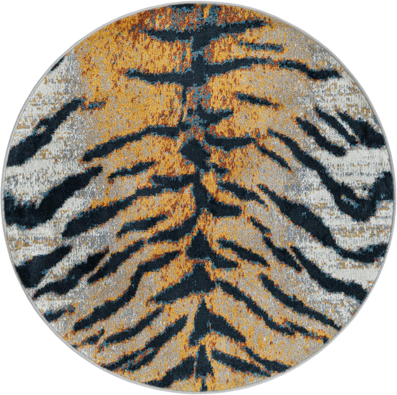 Aegean Elegance Washables Collection Area Rug -  Milos Round Light Brown  lifestyle 17