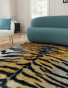Aegean Elegance Washables Collection Area Rug -  Milos Square Light Brown  lifestyle 25