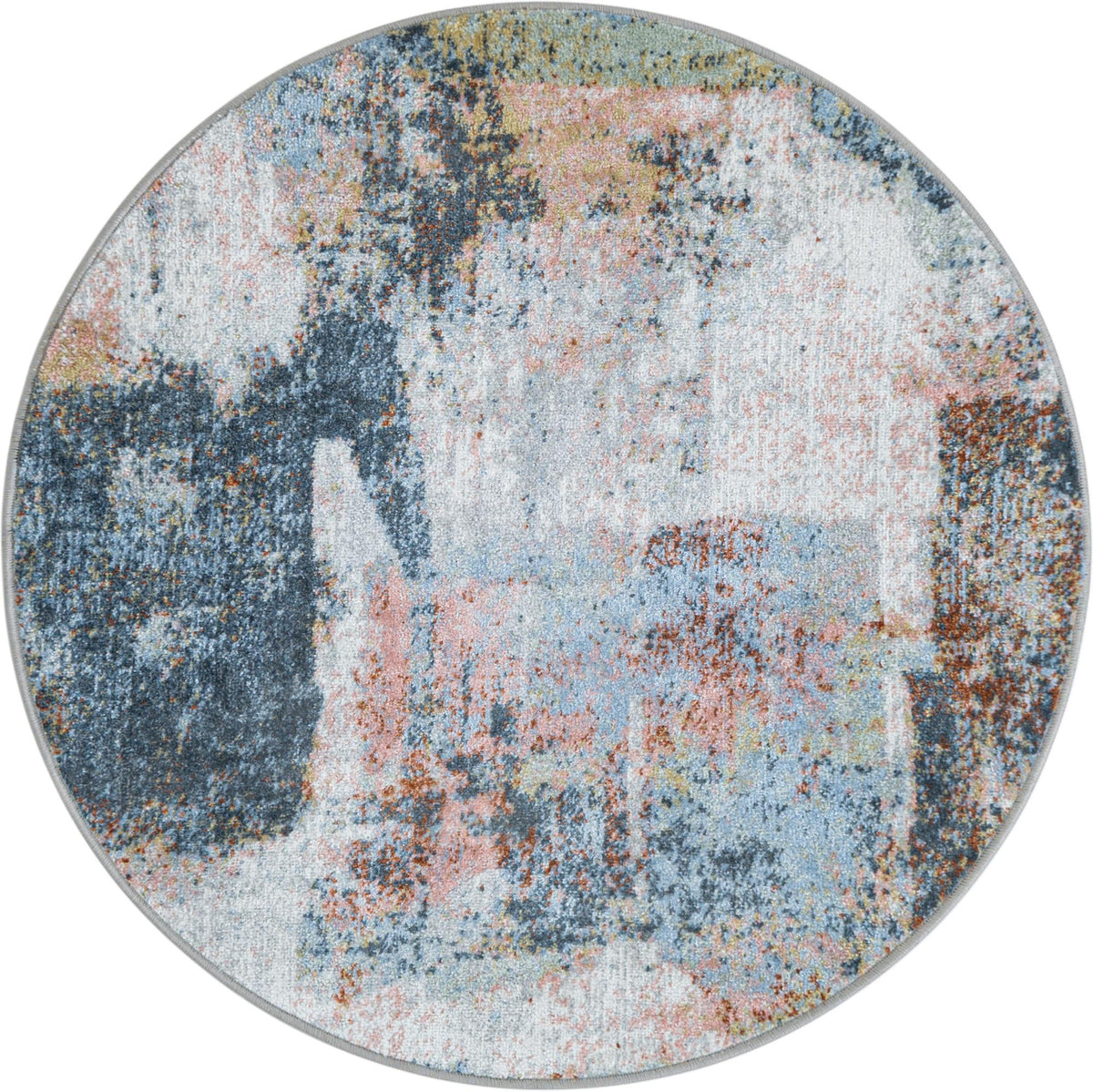 Aegean Elegance Washables Collection Area Rug -  Hydra Round Multi  lifestyle 32