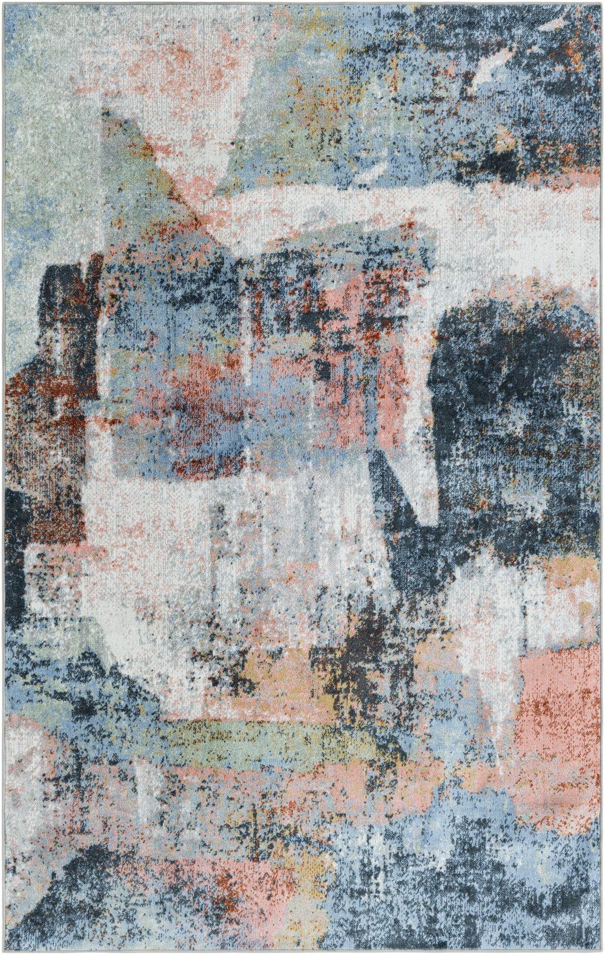 Aegean Elegance Washables Collection Area Rug -  Hydra Rectangle Aegean Blue  lifestyle 2