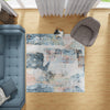 Aegean Elegance Washables Collection Area Rug -  Hydra Square Multi  lifestyle 79