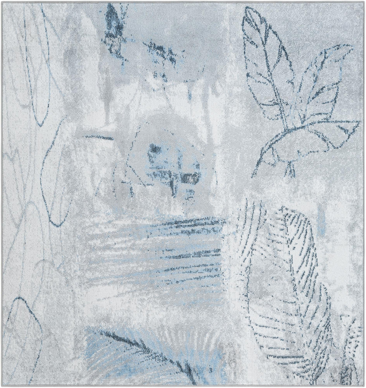 Aegean Elegance Washables Collection Area Rug -  Paros Square Ivory Gray  lifestyle 18