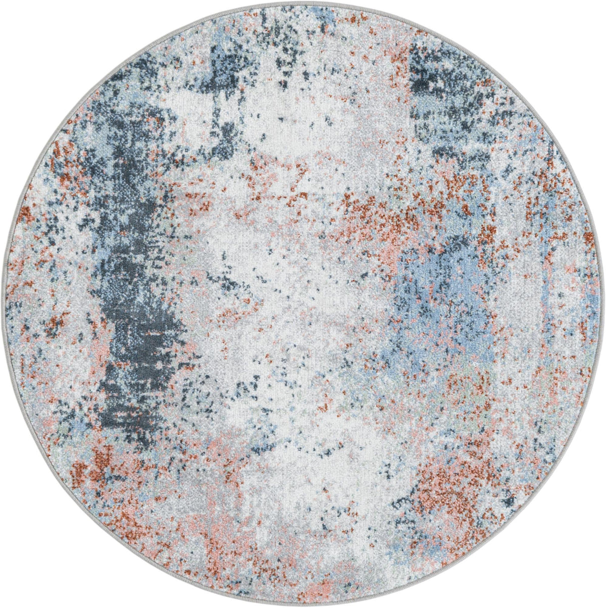 Aegean Elegance Washables Collection Area Rug -  Ithaca Round Multi  lifestyle 17