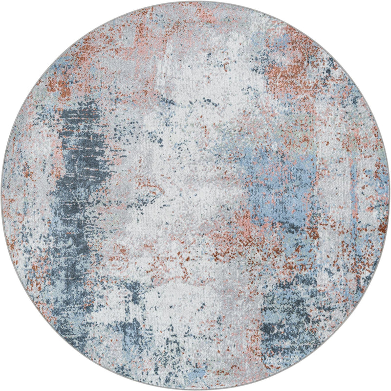 Aegean Elegance Washables Collection Area Rug -  Ithaca Round Multi  lifestyle 19