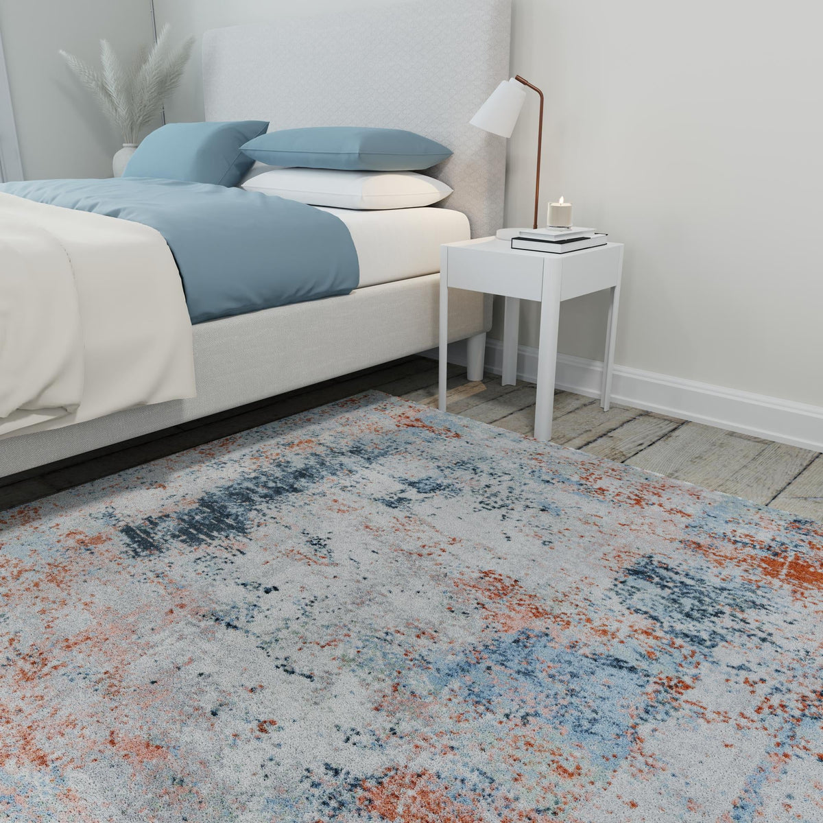 Aegean Elegance Washables Collection Area Rug -  Ithaca Square Multi  lifestyle 63