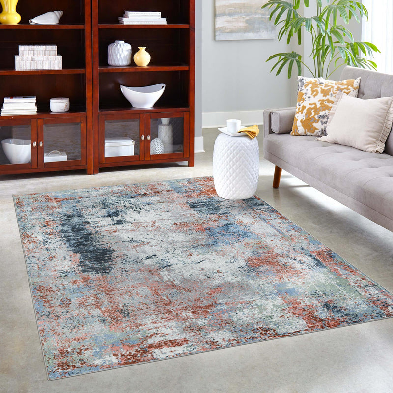 Aegean Elegance Washables Collection Area Rug -  Ithaca Rectangle Multi  lifestyle 14