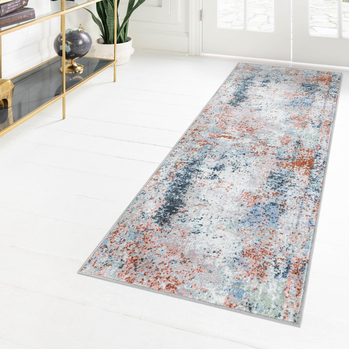 Aegean Elegance Washables Collection Area Rug -  Ithaca Runner Multi  lifestyle 57