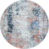 Aegean Elegance Washables Collection Area Rug -  Ithaca Round Multi  lifestyle 48