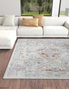 Aegean Elegance Washables Collection Area Rug -  Patmos Square Ivory  lifestyle 25