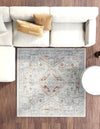 Aegean Elegance Washables Collection Area Rug -  Patmos Square Ivory  lifestyle 56