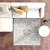 Aegean Elegance Washables Collection Area Rug -  Patmos Square Ivory  lifestyle 64