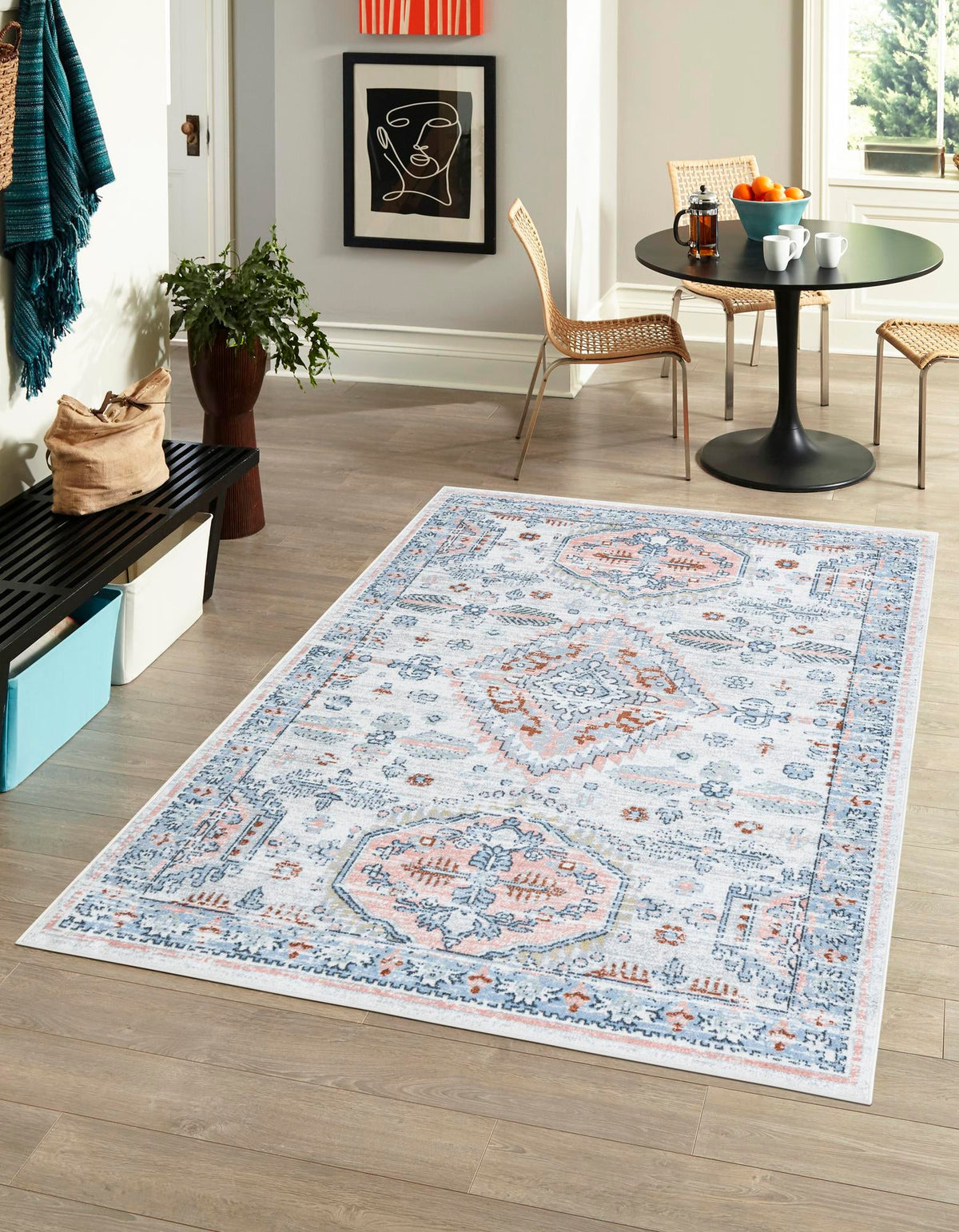 Aegean Elegance Washables Collection Area Rug -  Patmos Rectangle Ivory  lifestyle 2