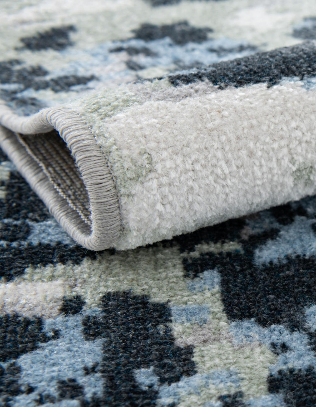 Aegean Elegance Washables Collection Area Rug -  Andros Rectangle Gray Navy Green  lifestyle 5