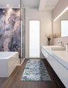 Aegean Elegance Washables Collection Area Rug -  Andros Runner Gray Navy Green  lifestyle 32